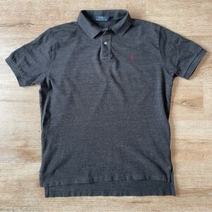 Polo by Ralph Lauren Men's Heather charcoal Polo Shirt size Large